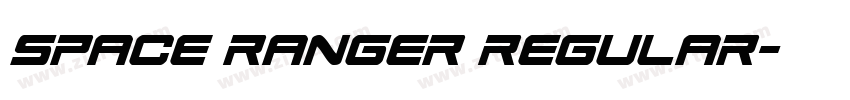 space ranger regular字体转换